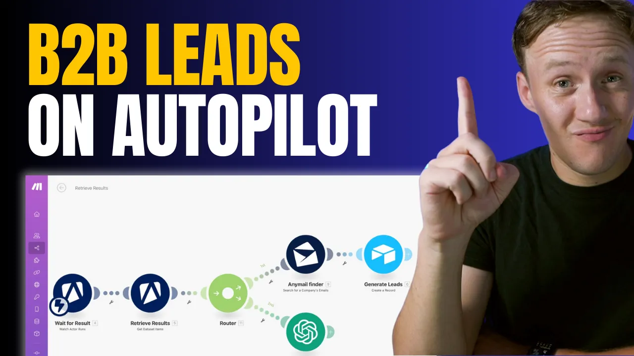How to Automate B2B Lead Generation: Scrape Google My Business with Apify and Make.com
