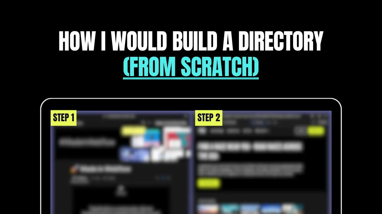 How I’d Build a Directory Website as a Complete Beginner (2025)