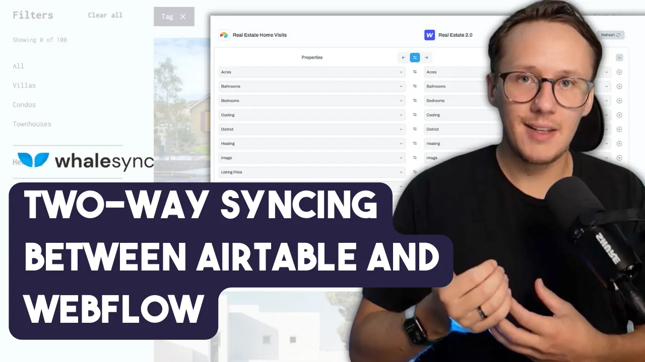 Whalesync: How To Sync Data Between Airtable and Webflow
