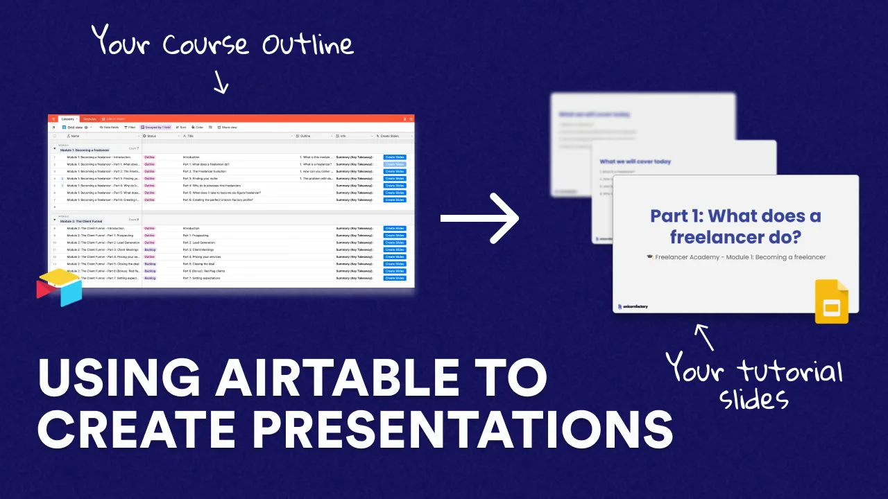 How To Automatically Generate A Slide Deck From Airtable